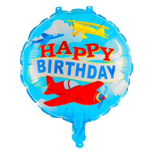Fólia lufi –Kerek – Happy Birthday repülő 