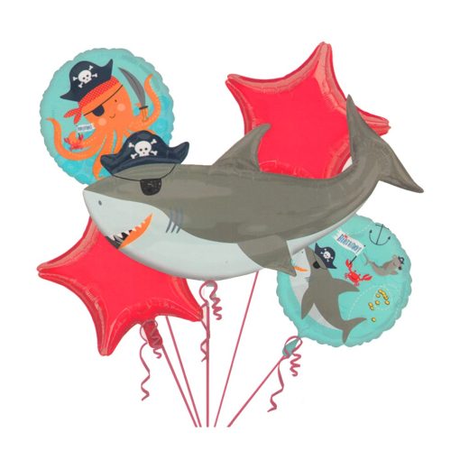 5 darabos fólia lufi szett – Kalóz és cápa