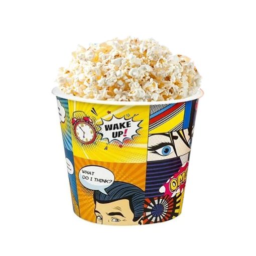 Műanyag popcorn vödör – Képregény