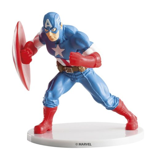Műanyag tortadísz – Amerika kapitány - Captain America