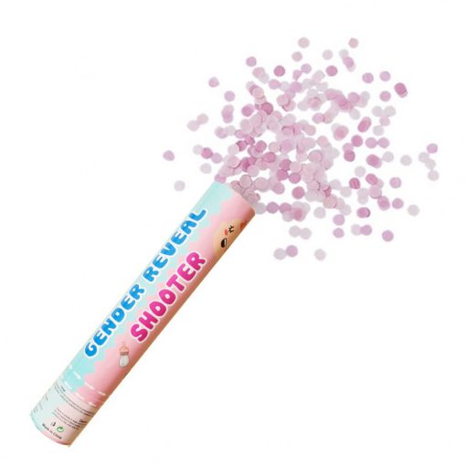 Babaváró konfetti ágyú – Lány – Rózsaszín