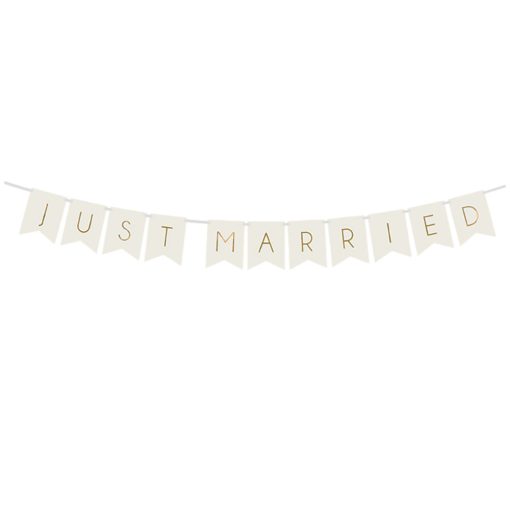 Esküvői banner – Just Married