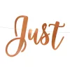 Esküvői banner – Just Married – Rose Gold