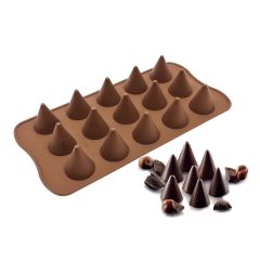 Szilikon bonbon és csokoládé forma – Kúp 