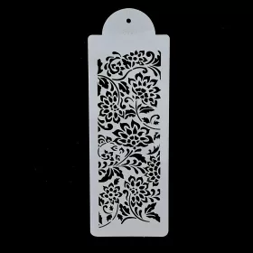 Torta sablon, stencil – Magnólia, virág