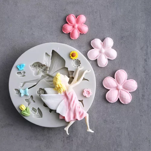 Szilikon fondant és marcipán mintázó – Tündér kert