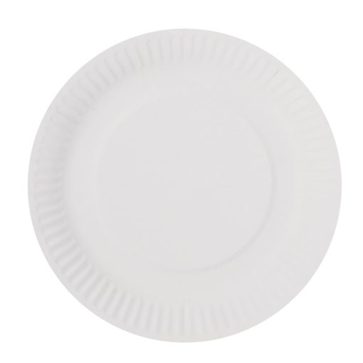 20 darabos papír tányér – Fehér – Kicsi