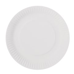 20 darabos papír tányér – Fehér – Nagy
