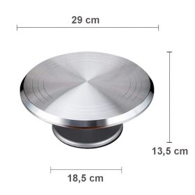 Forgatható alumínium tortaállvány – Görgős