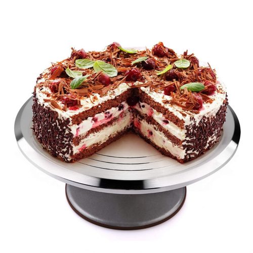 Forgatható alumínium tortaállvány – Görgős