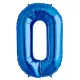 Óriás szám fólia lufi – 0 – Kék