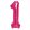 Óriás szám fólia lufi – 1 – Rózsaszín - Pink