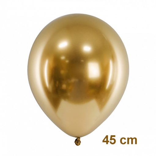 1 darabos latex lufi – Metál arany – 45 cm