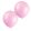 2 darabos latex lufi – Pasztell macaron színek – Rózsaszín – 45 cm