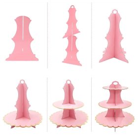 Papír sütemény és muffin állvány – Fehér és arany