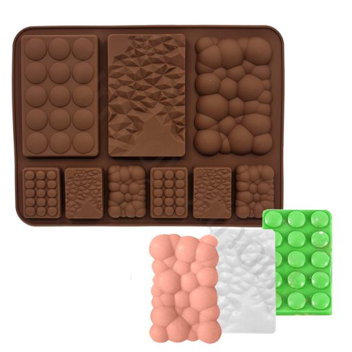 Szilikon csokoládé forma – Táblás csokoládé – Vegyes csokoládék