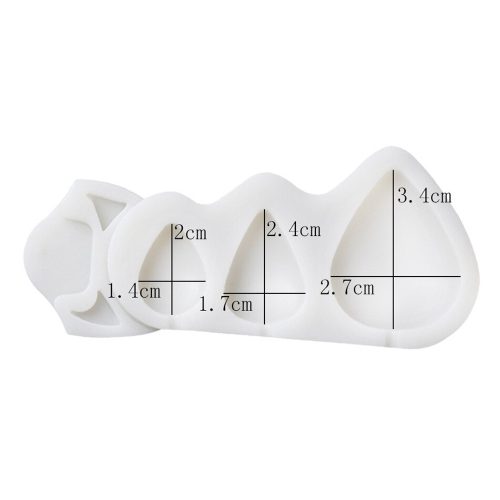 Szilikon fondant és marcipán mintázó – Rózsabimbó tüskékkel 