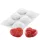 6 részes szilikon forma, mousse forma – Szív