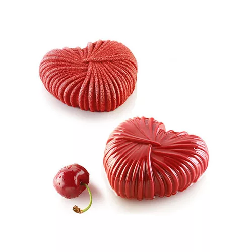 6 részes szilikon forma, mousse forma – Szív