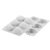 6 részes szilikon forma, mousse forma – Szív