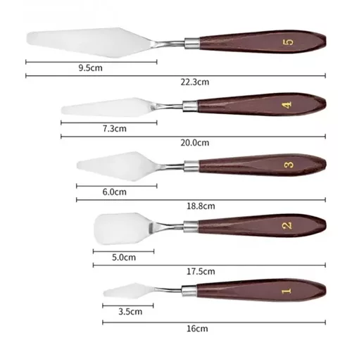 5 darabos tortaformázó spatula készlet