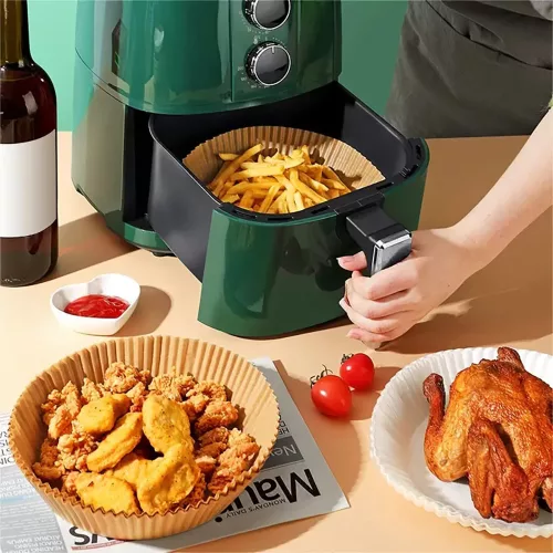 50 darabos sütő papír air fryer sütőhöz - 16,5 cm