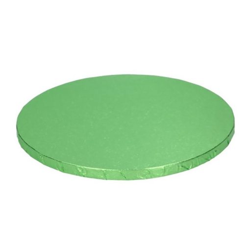 Zöld színű, kör alakú tortadob – 30 cm