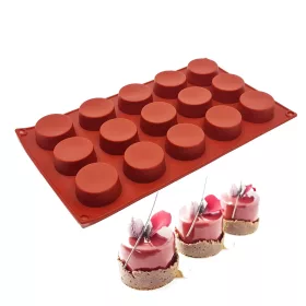 15 részes szilikon forma, mousse forma - Muffin