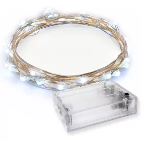 30 darabos LED-es fényfüzér – Hidegfehér