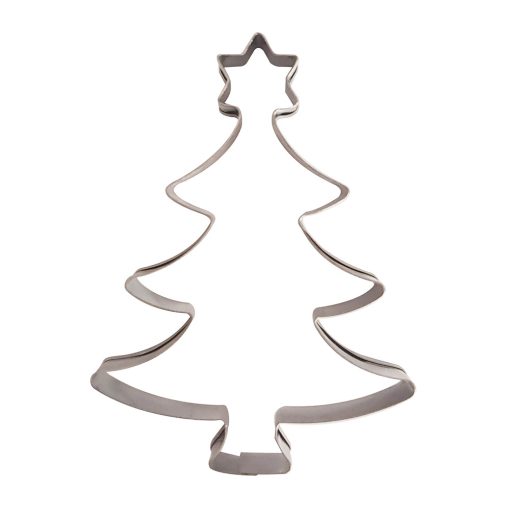 Fém süteménykiszúró – Karácsonyfa csillaggal 