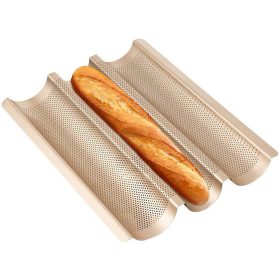 3 részes bagett sütőforma, sütőlemez