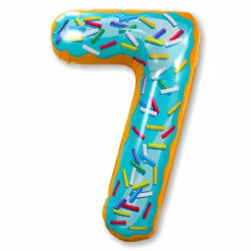 Óriás szám fólia lufi – Fánk – 7