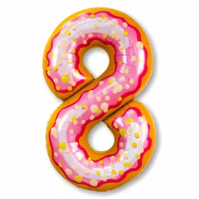 Óriás szám fólia lufi – Fánk – 8