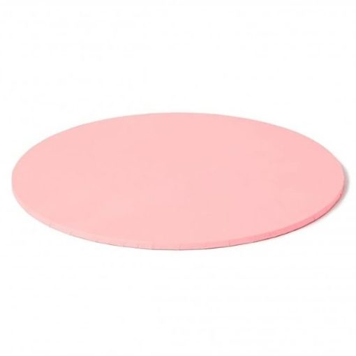 Rózsaszín színű, kör alakú tortadob – 25 cm