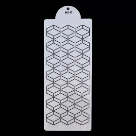 Torta sablon, stencil – Modern – Rombusz (HX-D)