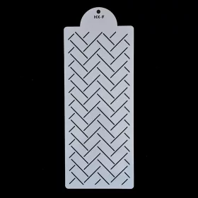 Torta sablon, stencil – Modern - Vonalak (HX-F)