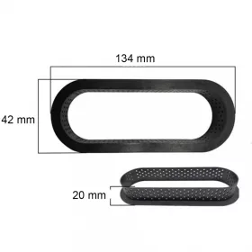 6 darabos tarte forma, desszert gyűrű – Ovális