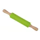 Szilikon sodrófa, nyújtófa fa nyéllel - 38 cm
