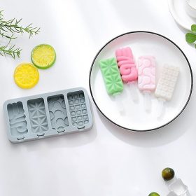   4 részes szilikon jégkrém és sütinyalóka forma – Vegyes minta