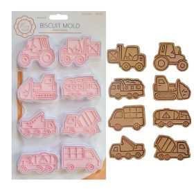   8 darabos műanyag süteménykiszúró és nyomda – Munkagépek