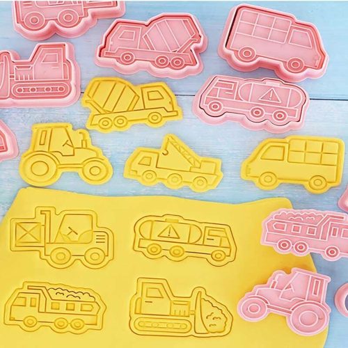 8 darabos műanyag süteménykiszúró és nyomda – Munkagépek