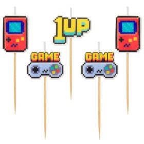 5 darabos születésnapi gyertya szett – Videojáték