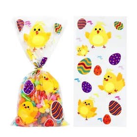 25 darabos celofán zacskó – Húsvéti minta – Csibe