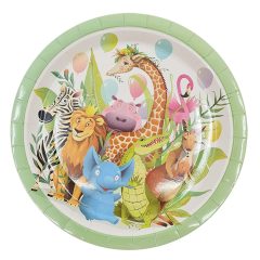 6 darabos papír tányér – Dzsungel party