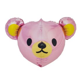 Fólia lufi – Babaváró – Rózsaszín maci fej  