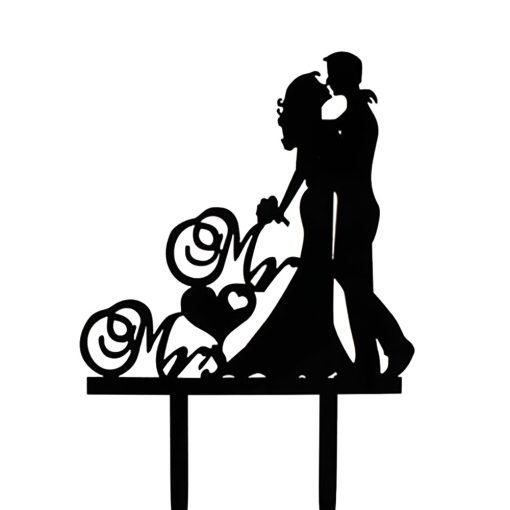 Esküvői tortadísz, tortadekoráció – Nászpár – LOVE Mr & Mrs