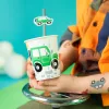 6 darabos papír szívószál – Autók és munkagépek 