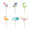 6 darabos papír tortadekoráció – Dinoszaurusz 