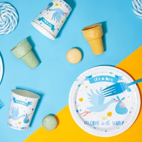 6 darabos papír pohár – Babaváró – Kék – Fiú