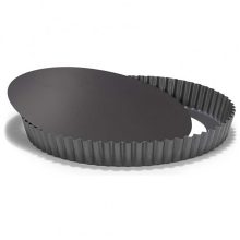 Kivehető aljú alumínium, kerek pite sütőforma - 22cm